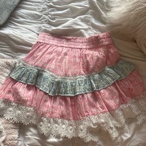 LOVESHACK FANCY RUFFLE MINI SKIRT